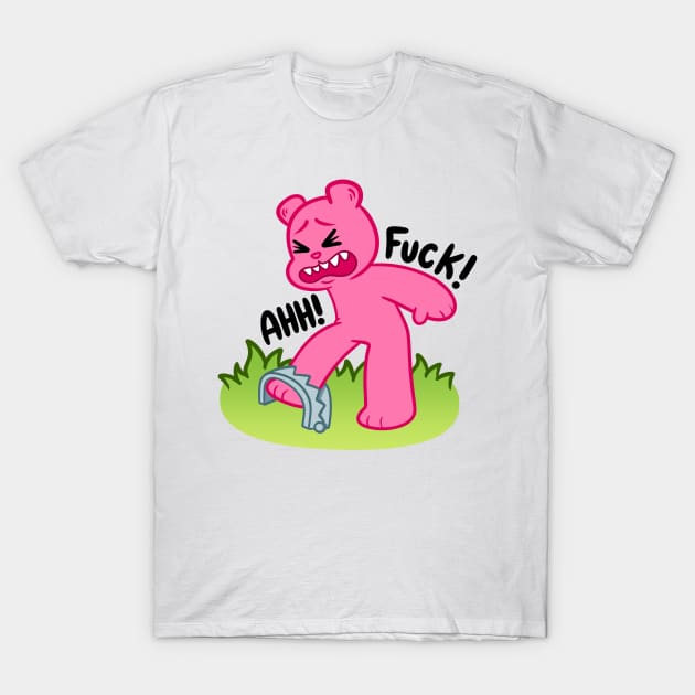 Gummy Bear Screaming “FUCK” T-Shirt by Get A Klu Comics